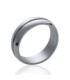 Bague jonc acier femme homme-2