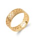 Bague plaqué or anneau géométrique 